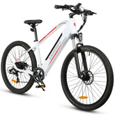 SAMEBIKE MY275 FT Electric Bike - 350W Motor 48V10.4AH Battery 40KM Range Mechanical Disc Brakes - White